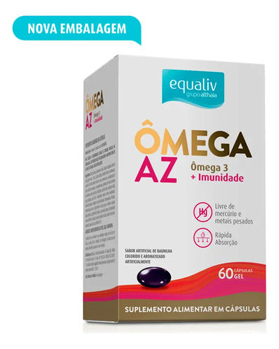 Ômega3 Equaliv Vitaminas Minerais 60 Cápsulas Sem Sabor Supl