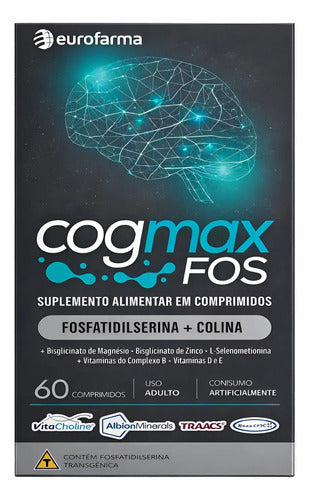 Cogmax FOS Eurofarma 60 Cáps Clareza Foco Memória Sem Sabor.