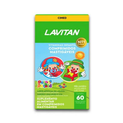 Lavitan Infantil Comprimidos Mastigáveis Sabor Laranja Supl.