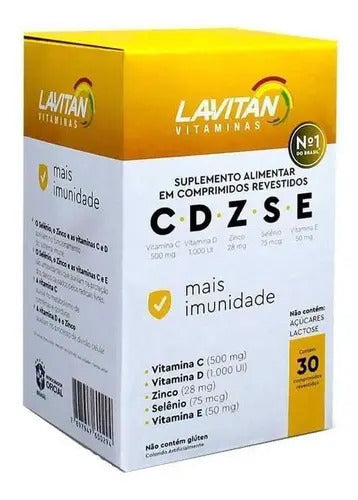 Lavitan CDZSE Mais Imunidade 30 Comp. - Suplemento Sem Sabor