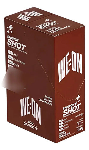 We:on Gel Carb. Energy Shot Sabor Salted Chocolate Chocolate