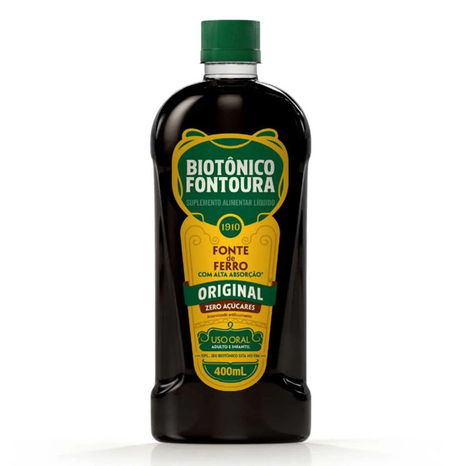 Biotônico Fontoura Original 400ml Suplemento de Ferro Tônico