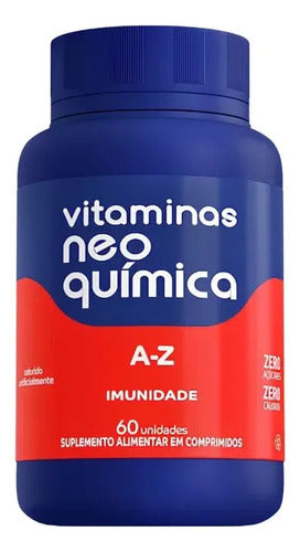 Vitamina A-Z Imunidade Neo Química 60 Cápsulas Zero Açúcares