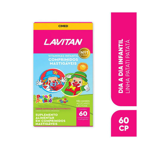 Lavitan Tutti Frutti Infantil 60 Mastigáveis - Vitamina Supl