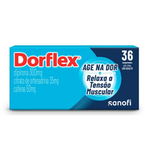 Dorflex 36 Comprimidos Analgésico e Relaxante Muscular - Dor