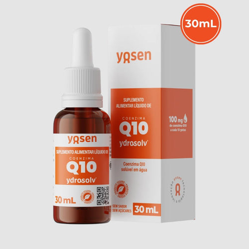 Coenzima Q10 Yosen Ydrosolv 30ml Suplemento Alimentar Gotas.