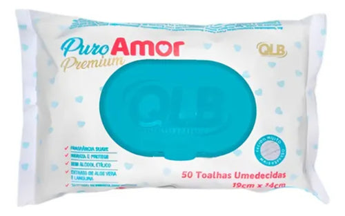 Lenços Umedecidos Puro Amor Infantil 50 Unidades Extra Suave