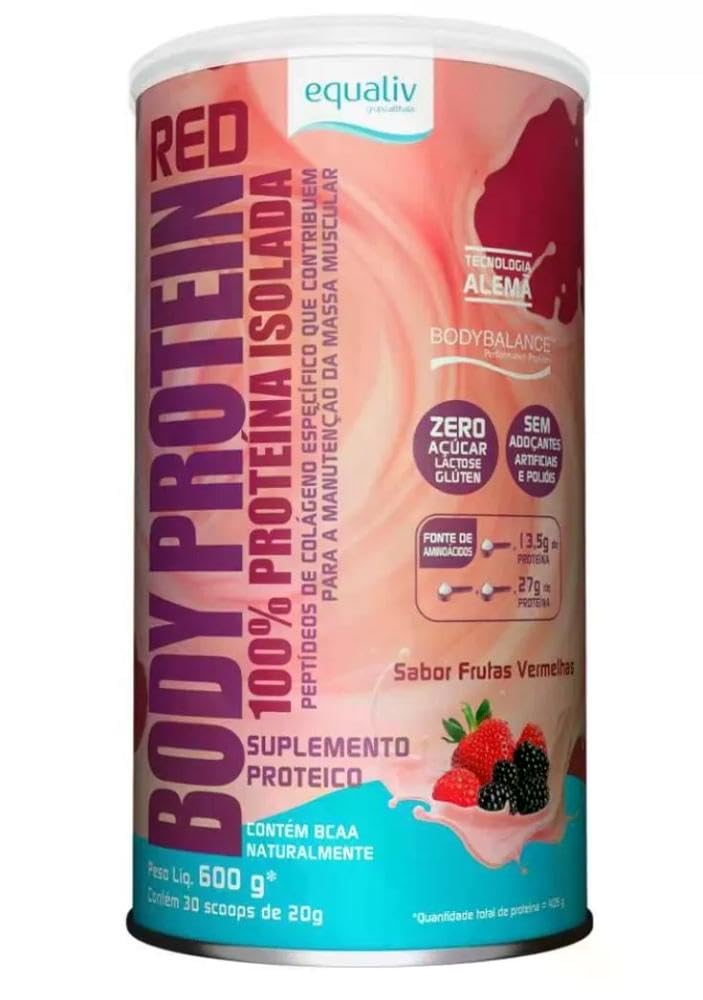 Equaliv Body Protein Red Colágeno Aminoácidos Suplemento Pó.