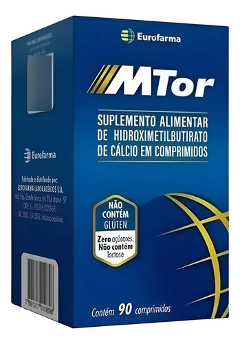 MTOR HMB de Cálcio Eurofarma 90 Comp - Força Massa Muscular.