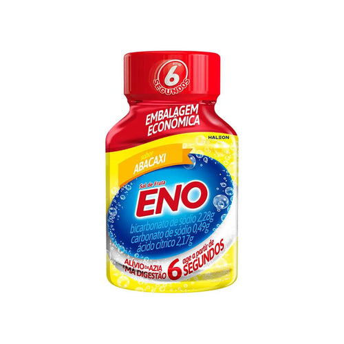 Sal de Fruta Eno Abacaxi 100g Pó Efervescente Antiácido Uso.