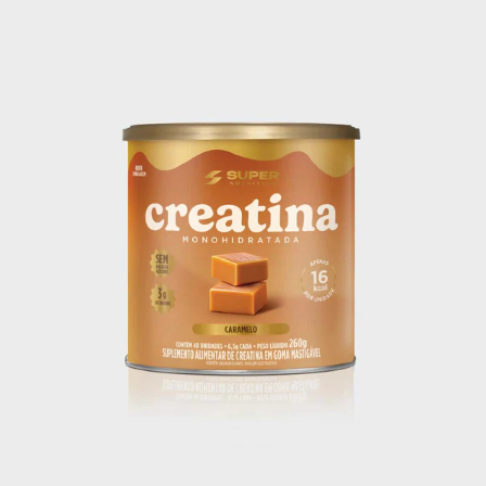 Creatina Super Nutrition Monohidrat. 3g Sabor Caramelo Supl.