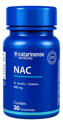 NAC Catarinense 600mg 30 Cápsulas N-Acetilcisteína Original.