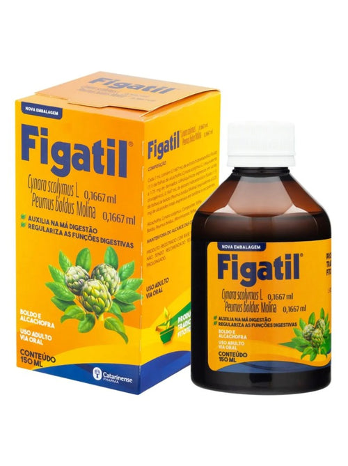 Figatil Líquido Catarinense 150ml Boldo e Alcachofra Digest.