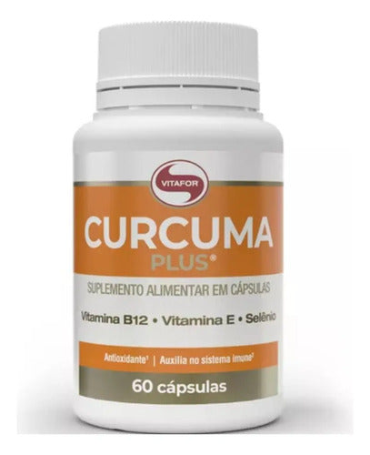 Cúrcuma Plus Vitafor 60 Cápsulas Suplemento Aliment. S/Sabor