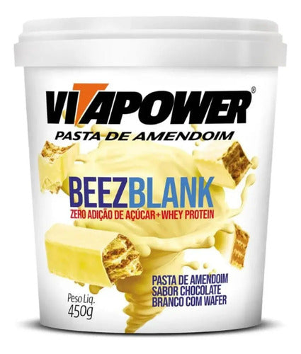 Pasta Amendoim Vitapower Beez Whey 450 g Suplemento Proteico