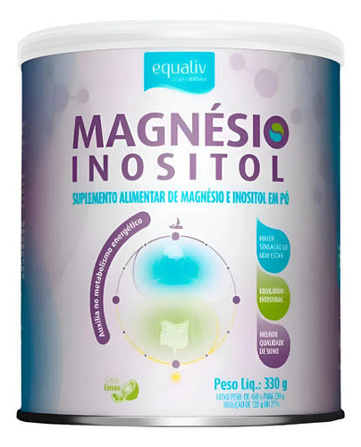 Magnésio Inositol Equaliv 330g Limão - Suplemento Alimentar.