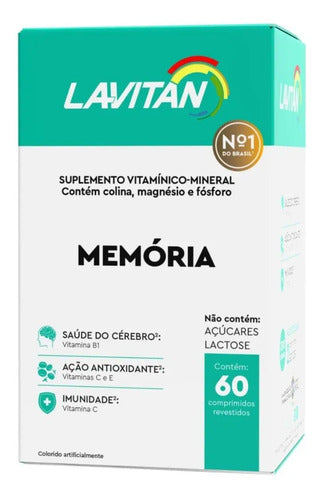Lavitan Memo Neuro 60 Comprimidos Revestidos Sem Sabor Supl.