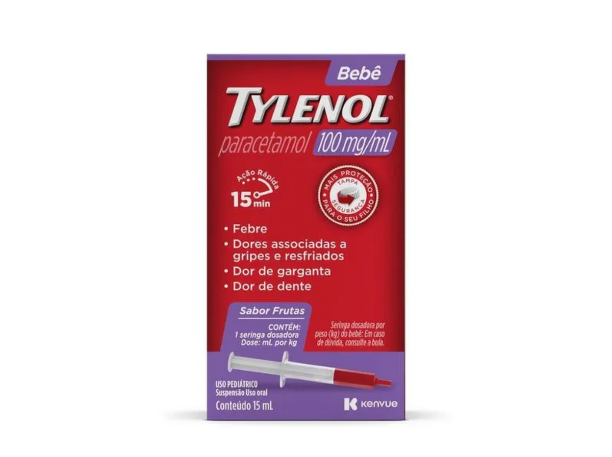 Tylenol Bebê 15ml Suspensão Oral Analgésico e Antitérmico -.