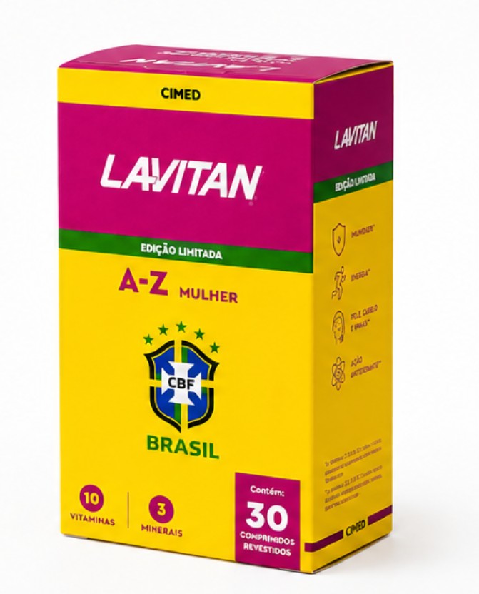 Lavitan A-Z Mulher Brasil 30 Cápsulas Imunidade Energia Supl