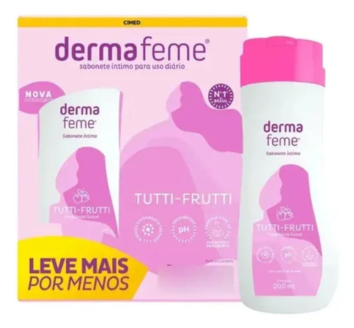 Sabonete Líquido Íntimo Dermafeme Teen 200 ml - Tutti Frutti