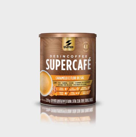 Super Café Caramelo Flor Sal Energy Low Carb Super Nutrition