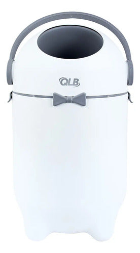 Lixeira Antiodor 10L Bebê Fraldas Pet Banheiro 3 em 1 Branca